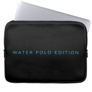 Housse Pour Ordinateur Portable Typographie moderne Water Polo Edition