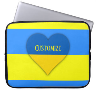Housse Pour Ordinateur Portable Ukraine Drapeau bleu jaune Thunder_Cove 