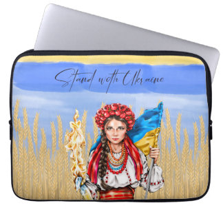 Housse Pour Ordinateur Portable Ukraine Femme soutien Drawstring Carnet porte