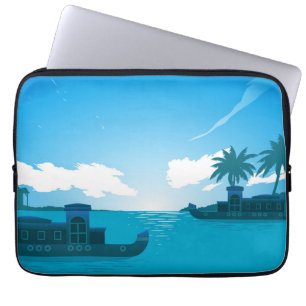 Housse Pour Ordinateur Portable Un bateau dans la mer-18530