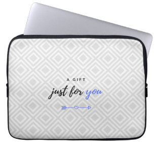 Housse Pour Ordinateur Portable Un cadeau pour vous (version bleue pour lui)