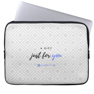 Housse Pour Ordinateur Portable Un cadeau pour vous (version bleue pour lui)