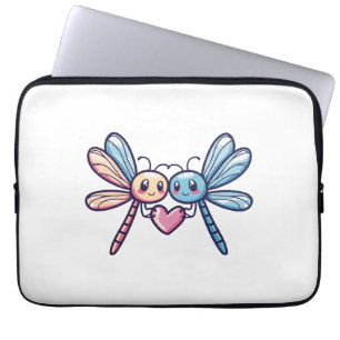 Housse Pour Ordinateur Portable Un couple de libellules amoureux de l'animal Saint