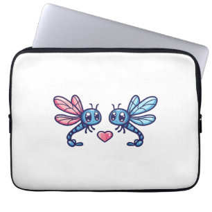 Housse Pour Ordinateur Portable Un couple de libellules amoureux de l'animal Saint