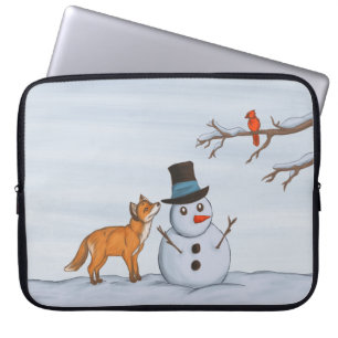 Housse Pour Ordinateur Portable Un Jour De Neige Calme