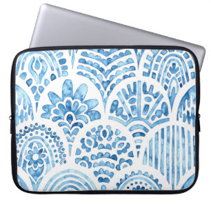 Housse Pour Ordinateur Portable Un motif marocain sans couture. Carrelage vintage.