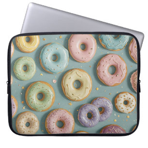 Housse Pour Ordinateur Portable Un rêve de donut pastel fantaisiste