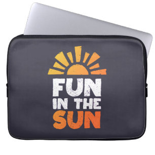 Housse Pour Ordinateur Portable Un signe qui dit plaisir sur le soleil