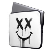 Housse Pour Ordinateur Portable Un visage souriant. (devant gauche)