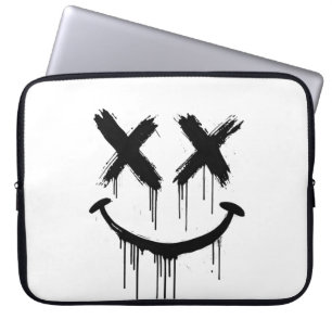 Housse Pour Ordinateur Portable Un visage souriant.