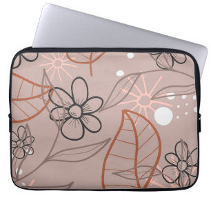 Housse Pour Ordinateur Portable Une fleur et des Feuilles à lunettes