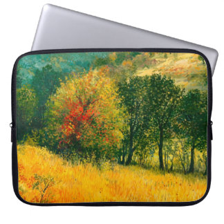 Housse Pour Ordinateur Portable Une peinture à l'huile sur toile d'un rur d'automn