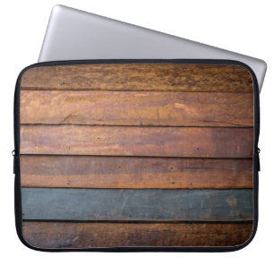 Housse Pour Ordinateur Portable Une texture murale en bois ancien arrière - plan e