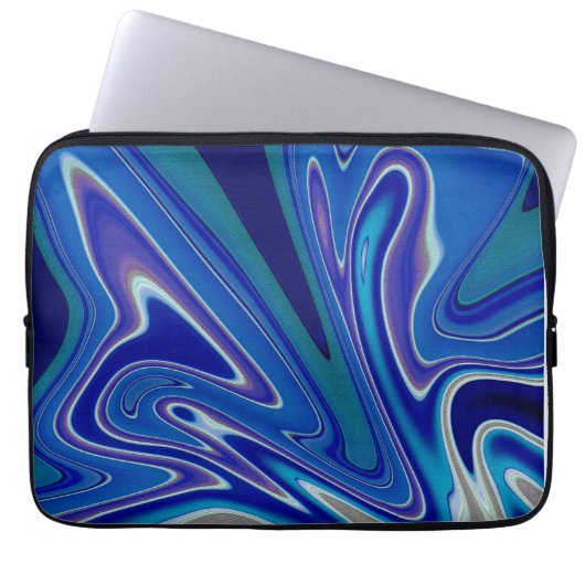Housse Pour Ordinateur Portable Une touche de bleu (Devant)