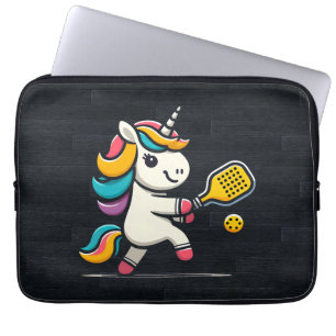 Housse Pour Ordinateur Portable Unicorn Jouer Pickleball Joueur Lover Enfants Femm
