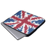 Housse Pour Ordinateur Portable Union Jack Liquid Art (Devant bas)