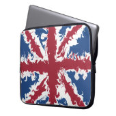 Housse Pour Ordinateur Portable Union Jack Liquid Art (devant gauche)