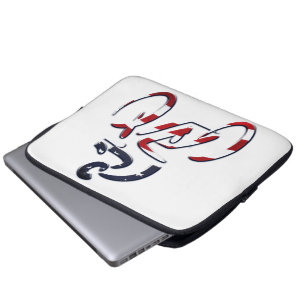 Housse Pour Ordinateur Portable USA Patriotic Biking CYCLING