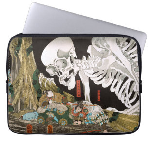 Housse Pour Ordinateur Portable Utagawa Kuniyoshi Warrior vs Ghost, Art Japonais