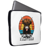 Housse Pour Ordinateur Portable Vache. (Devant droit)