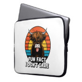 Housse Pour Ordinateur Portable Vache. (devant gauche)