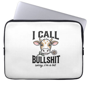 Housse Pour Ordinateur Portable Vache drôle que j'appelle design de t-shirt vintag