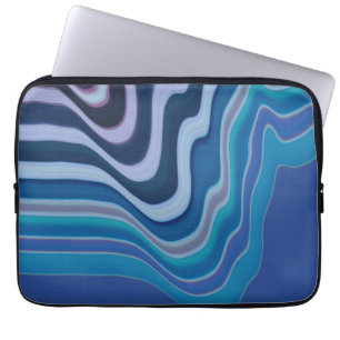 Housse Pour Ordinateur Portable Vague bleue