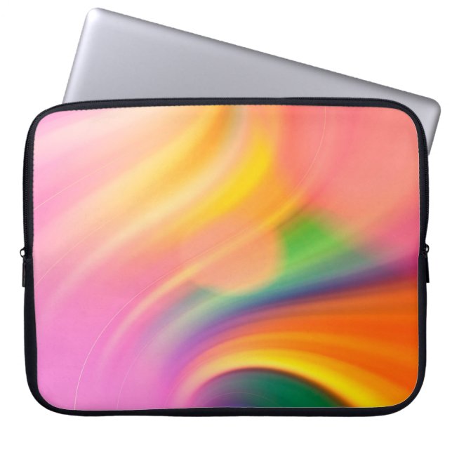 Housse Pour Ordinateur Portable Vagues aquarelle texture arrière - plan (Devant)