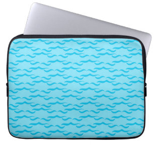 Housse Pour Ordinateur Portable Vagues d'eau de mer bleue pastel Océan paisible