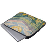 Housse Pour Ordinateur Portable Vallée tranquille : Paysage pastel (Devant bas)
