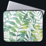 Housse Pour Ordinateur Portable Valse Frond - Feuilles Frond Palm<br><div class="desc">Frond Waltz I par Grace Popp. La végétation tropicale est de style aquarelle.</div>