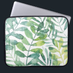 Housse Pour Ordinateur Portable Valse Frond - Feuilles Frond Palm<br><div class="desc">Frond Waltz I par Grace Popp. La végétation tropicale est de style aquarelle.</div>