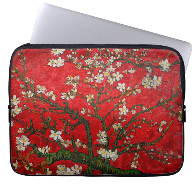 Housse Pour Ordinateur Portable Van Gogh Almond Blossoms Rouge (Devant)