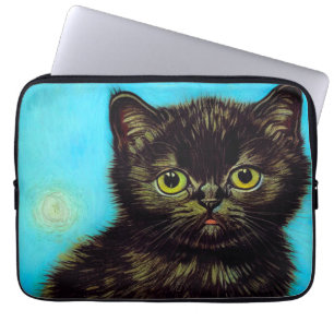 Housse Pour Ordinateur Portable Van Gogh Style Pouting Kitten
