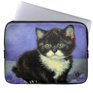 Housse Pour Ordinateur Portable Van Gogh Tuxedo Kitten
