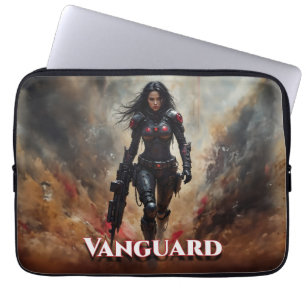 Housse Pour Ordinateur Portable Vanguard – Guerrière Féminine Futuriste