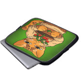 Housse Pour Ordinateur Portable Vegan Gardener Chat (Devant bas)