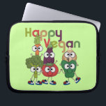 Housse Pour Ordinateur Portable Végétalien heureux<br><div class="desc">Si vous êtes végétaliens et vous des conceptions mignonnes d'amour vous obtiendrez un rire hors de notre T-shirts végétalien heureux, tasses, magnet, cartes, autocollants, sacs fourre-tout, keychains, mousepads, sweat - shirts à capuche, souvenirs, et d'autres habillement et cadeaux végétaliens comportant les légumes idiots avec de grands yeux comprenant une carotte,...</div>