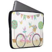 Housse Pour Ordinateur Portable Vélo rose mignon (Devant droit)