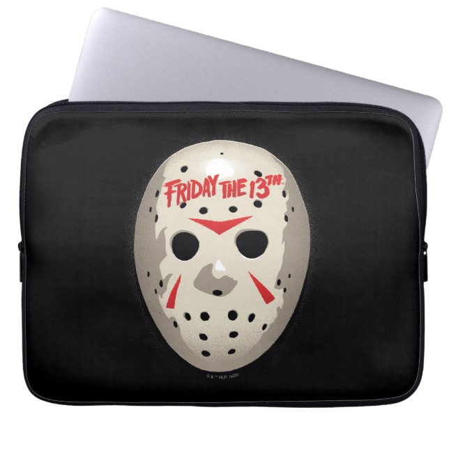 Housse Pour Ordinateur Portable Vendredi 13 | Graphique de masque de hockey (Devant)