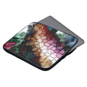 Housse Pour Ordinateur Portable Vent foncé centré sur le cube