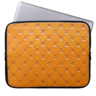 Housse Pour Ordinateur Portable Véritable rembourrage en cuir marron.