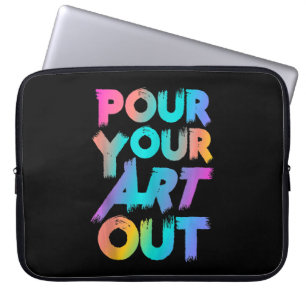 Housse Pour Ordinateur Portable Versez Votre Art Artist Peintre Peinture Acrylique