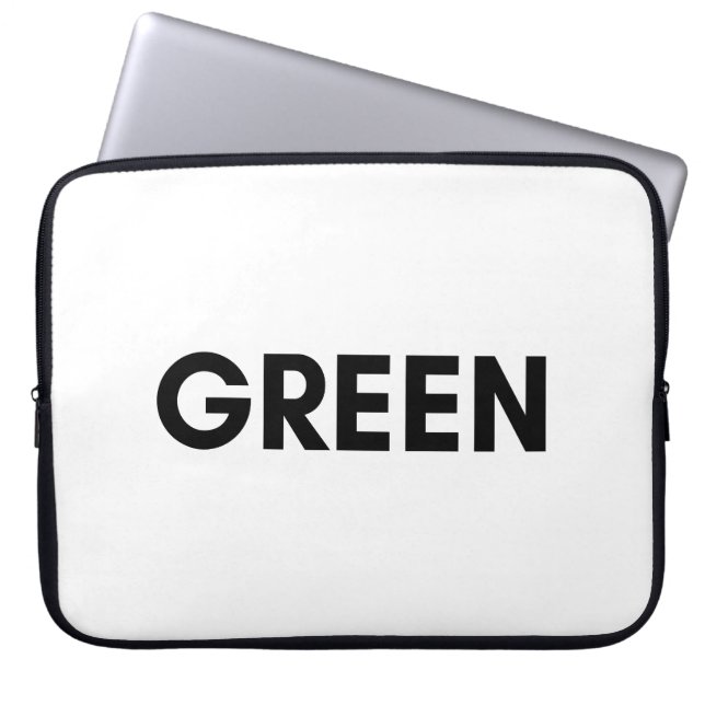 Housse Pour Ordinateur Portable vert (Devant)