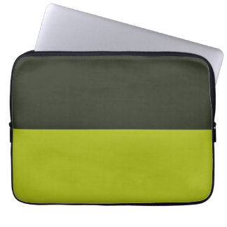 Housse Pour Ordinateur Portable Vert acide - Noir vert