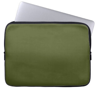 Housse Pour Ordinateur Portable Vert de l'armée (couleur solide)