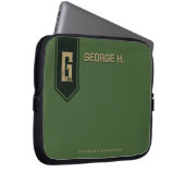 Housse Pour Ordinateur Portable Vert militaire (Devant droit)