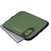 Housse Pour Ordinateur Portable Vert militaire (Devant bas)