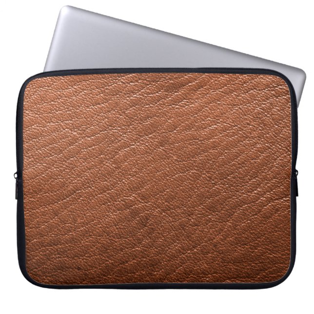 Housse Pour Ordinateur Portable Vêtements de structure brun cuir (Devant)