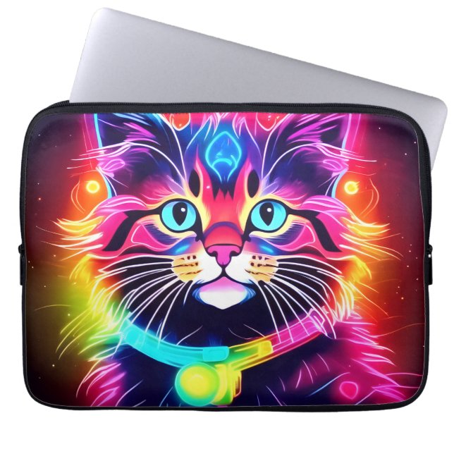 Housse Pour Ordinateur Portable Vibes Rainbow Cat (Devant)